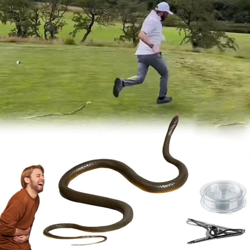 Prank Toys - Serpente Giocattolo da Esterno con Clip