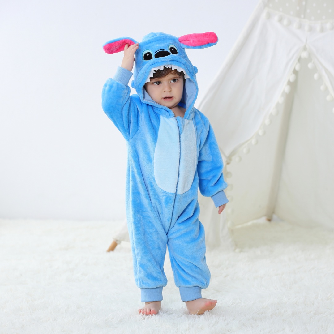 Spiderman Jumpsuit Kids - Baby Kigurumi Stitch Cartoon Pagliaccetto Infantile