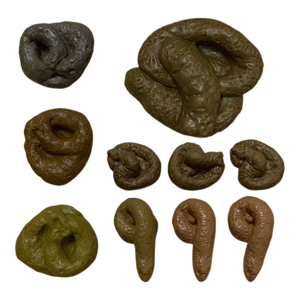 Fake Poop Gag Gift - 10 pezzi di scherzi realistici a