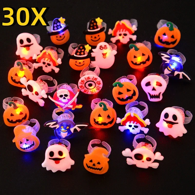 Glow In The Dark Party Glasses - Anelli luminosi di Halloween creativo carino