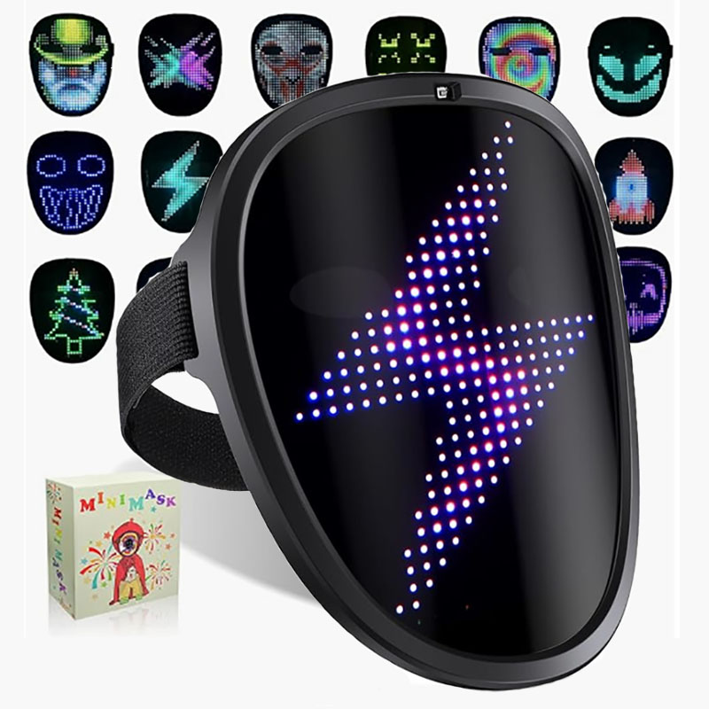 Led Purge Mask Halloween - Maschera LED con rilevamento dei gesti