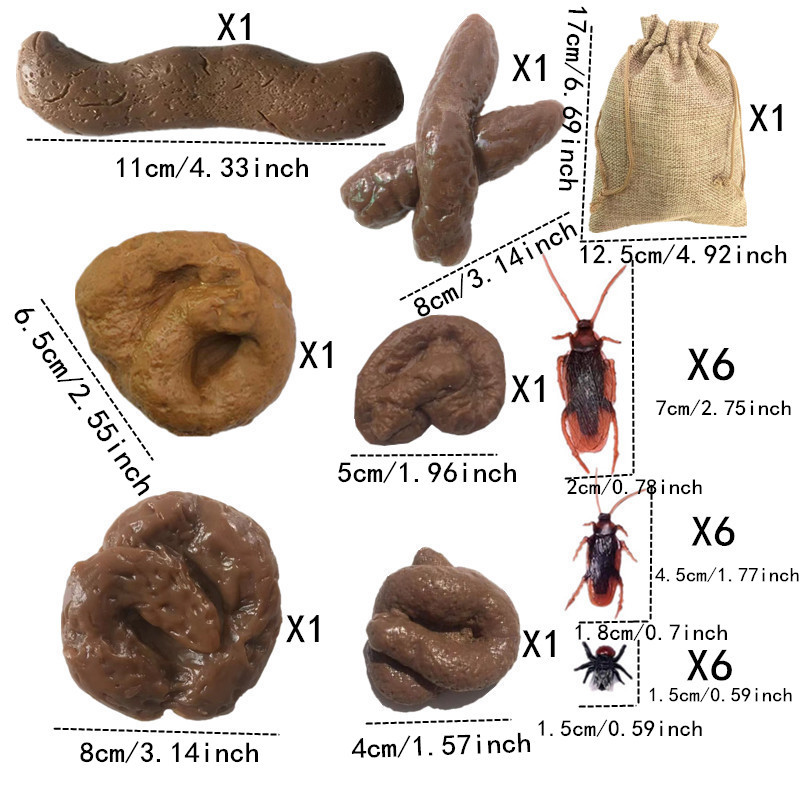 6/24PCS morbido finto cacca fe - Fake Poop Gag Gift recensione e prezzo