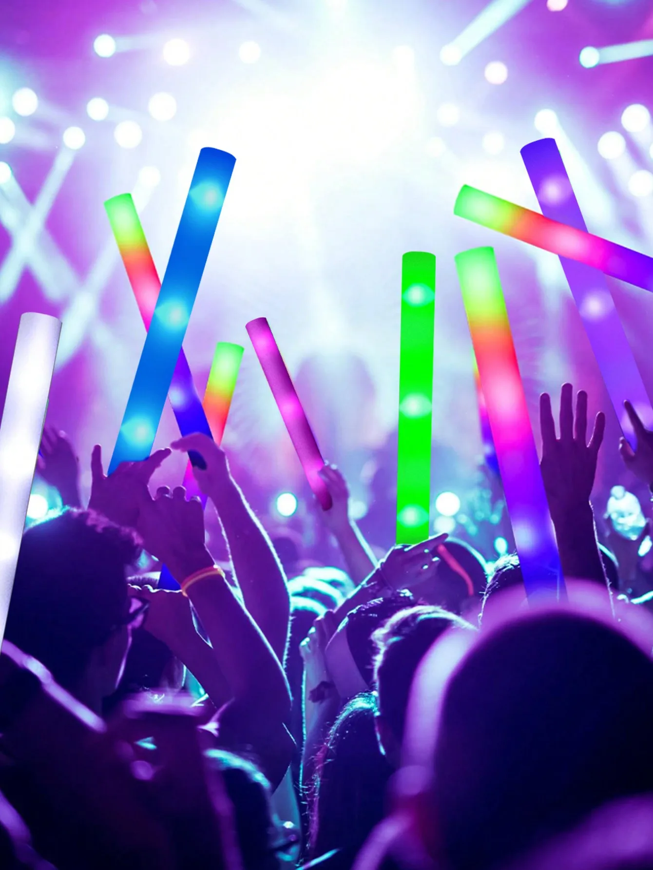 20/30 bastoncini luminosi a LE - Flashing Led Foam Sticks Party recensione e prezzo