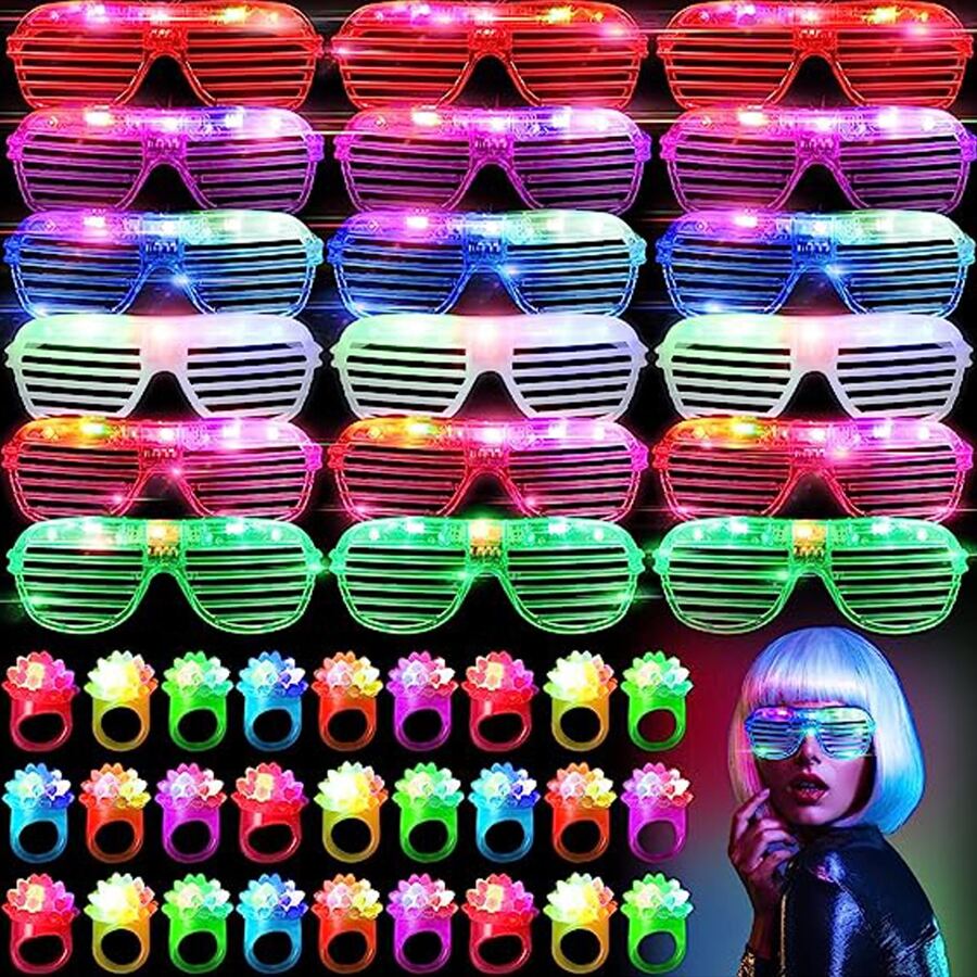 10-50PCS Occhiali LED Occhiali - Glow In The Dark Party Glasses recensione e prezzo