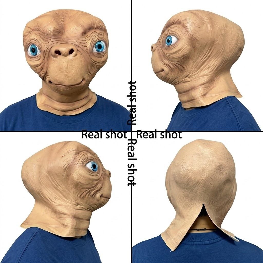 ET Alien Maschera in lattice H - Latex Alien Mask Realistic recensione e prezzo