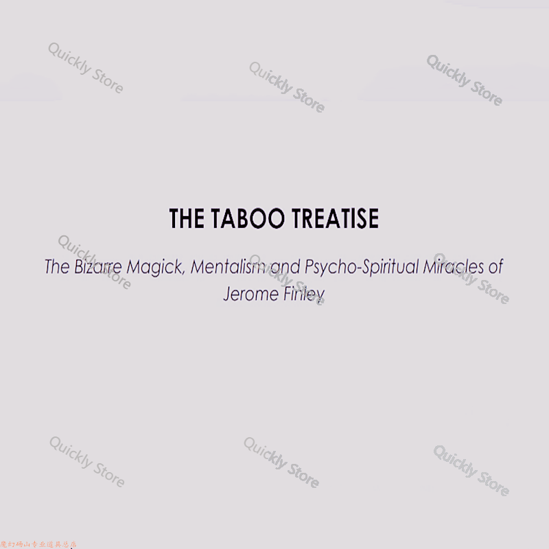 Taboo Treatise 2025 di Jerome  - Magic Tricks recensione e prezzo
