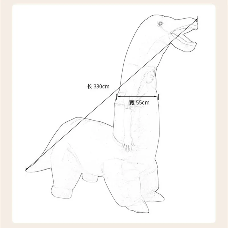 2024 Nuovo Costume Da Dinosaur - Inflatable Dinosaur Costume Adult recensione e prezzo