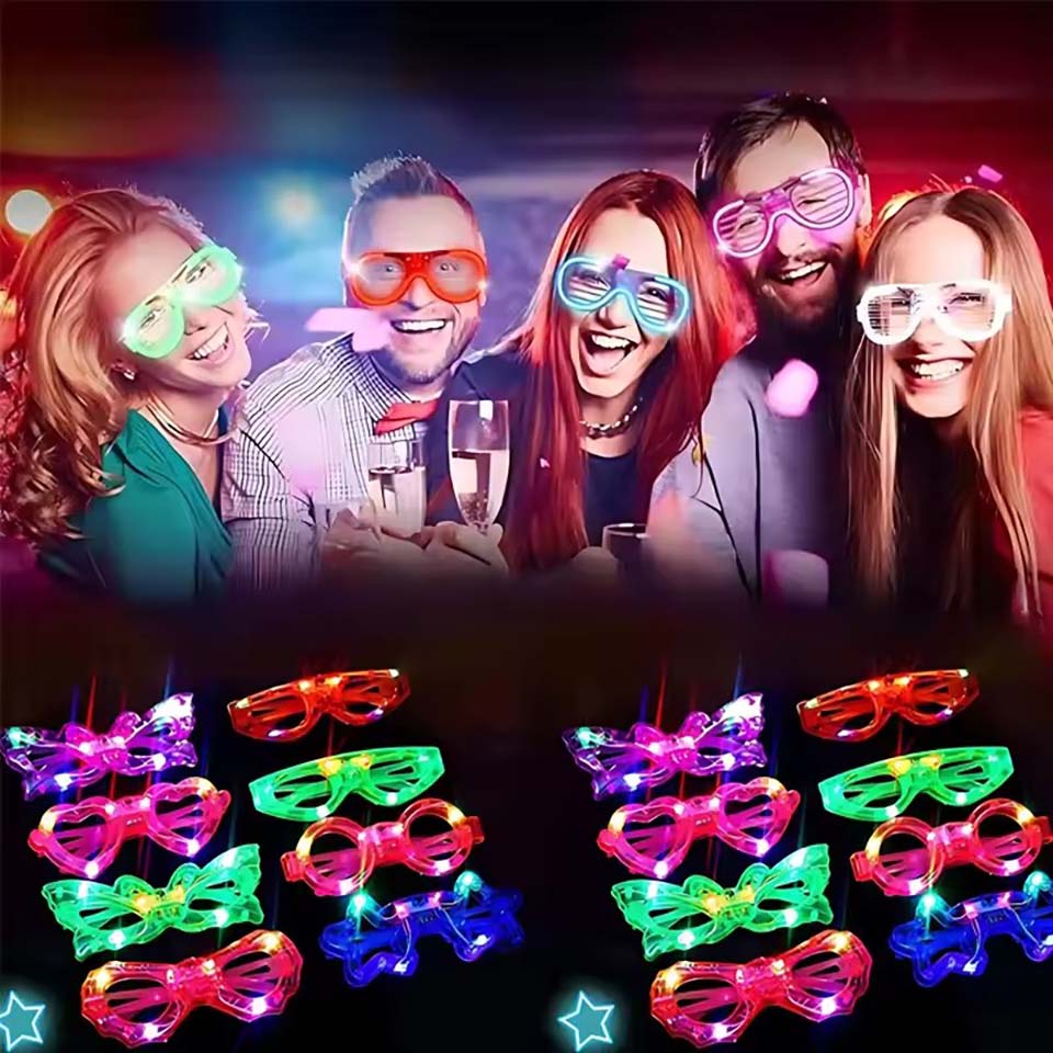 10/20/30/40/50 pezzi di occhia - Glow In The Dark Party Glasses recensione e prezzo