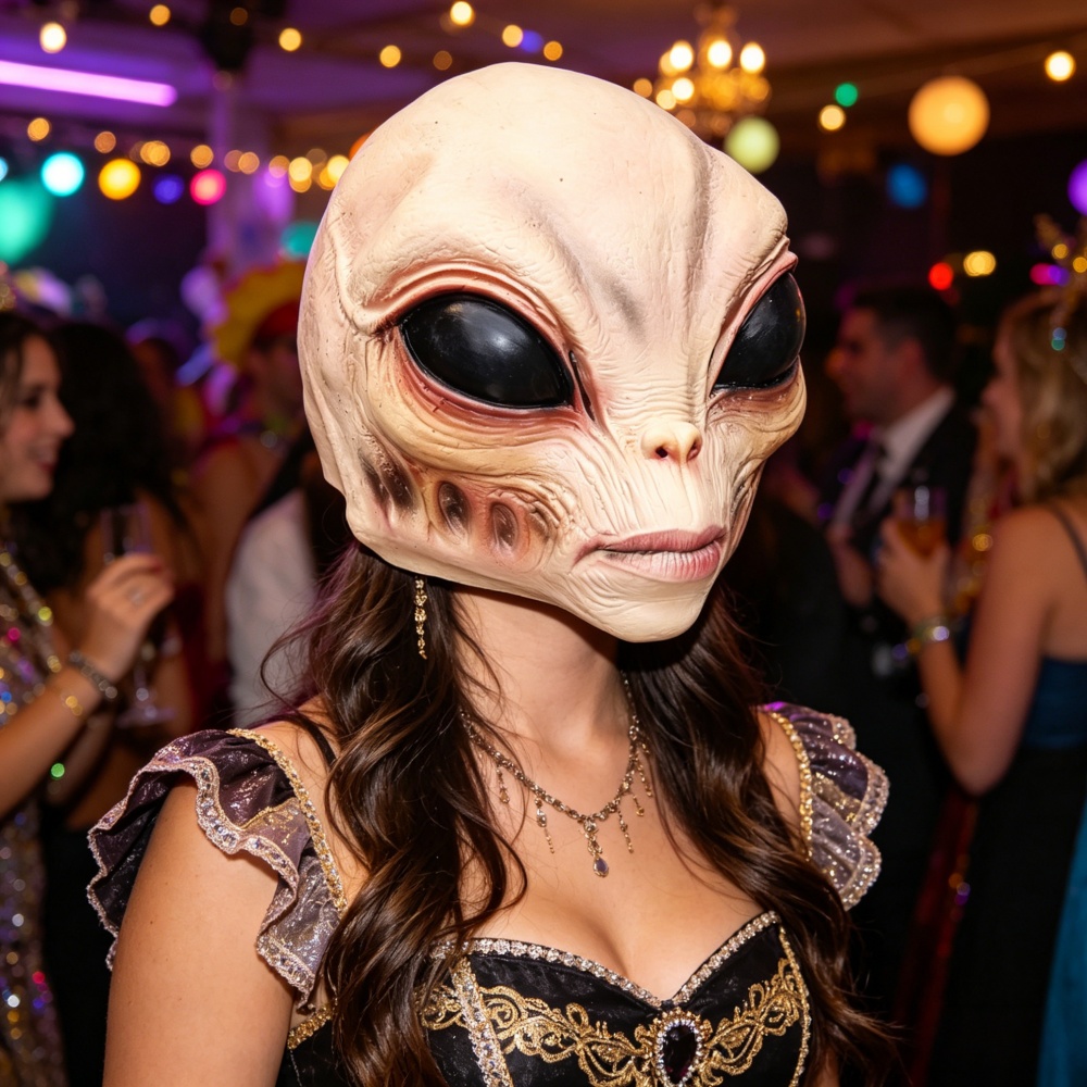 Maschera Aliena di Halloween,  - Latex Alien Mask Realistic recensione e prezzo