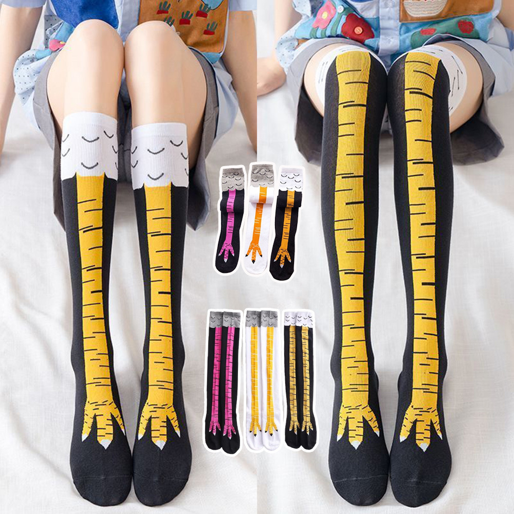 1-4 Paia di Calze al Ginocchio - Funny Chicken Leg Socks recensione e prezzo